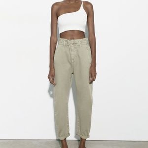 ZARA Baggy Paperbag Jeans